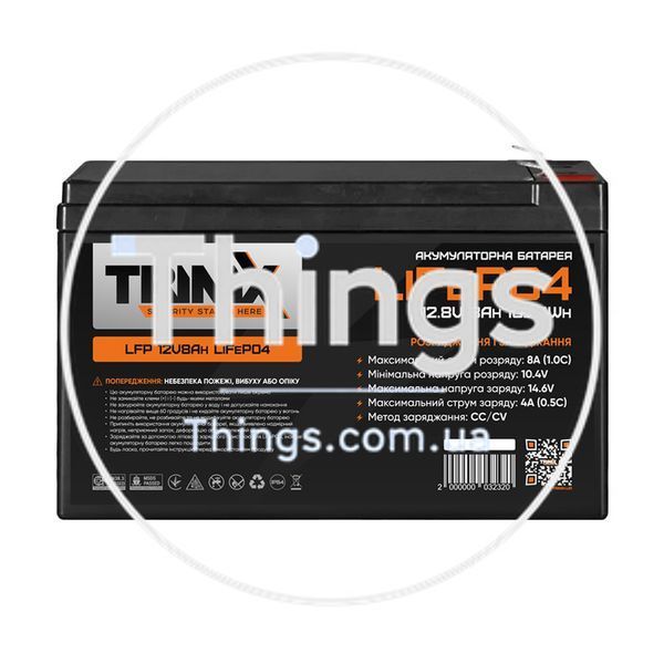 Акумуляторна батарея літій-залізо-фосфатна 12.8В 8А*год Trinix LFP 12V8Ah LiFePO4 K3-44-00094 фото