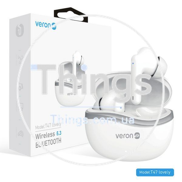 Bluetooth гарнітура TWS &mdash; Veron - T47 lovely K2-000078733 фото