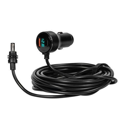 Кабель живлення для Starlink Mini E-NET автомобільний прикурювач/DC з USB Type-C та LED 3м K3-73-01011 фото