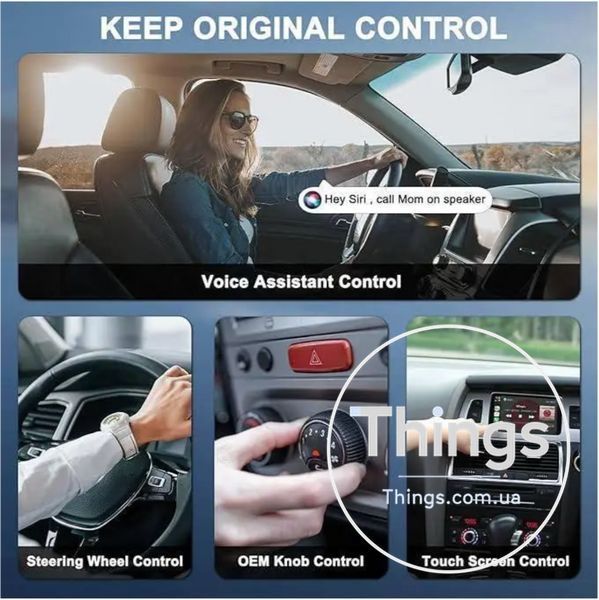 Автомобільний адаптер для бездротового зв'язку CarPlay і Apple Wireless Car Adapter K1-000335 фото