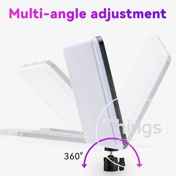 Лампа видеосвет LED RGB PM-36 36x25 cm 352 Lights 3000K-6500K Remote Adapter К2-000073793 фото