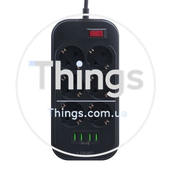 Мережевий Подовжувач LDNIO SE6403 4USB / 6 Socket Од1-00024281 фото
