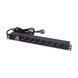 Блок розеток NVC-PDU/8M-16А Black для комутаційної шафи 19" на 8 розеток, з вимикачем K3-25-00073 фото 1