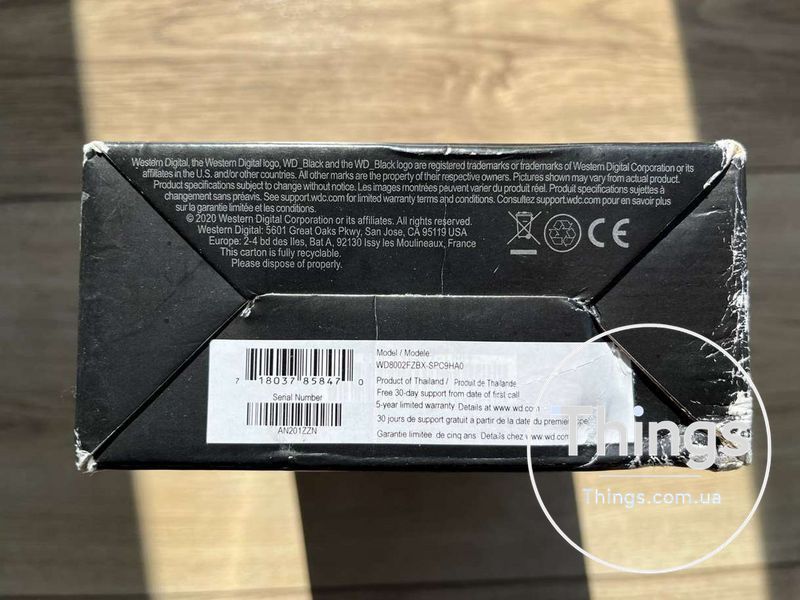Жорсткий Диск Western Digital Black 8TB SATA III (WD8002FZBX) ВН-677856-0 фото