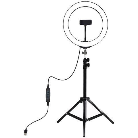 Кольцевая USB LED лампа Puluz PKT3035 10" + штатив 1.1 м РР-PKT3035 фото