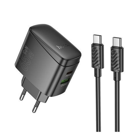 Мережевий Зарядний Пристрій Hoco CS63A 1USB/1USB-C PD65W/QC GAN+Type-C to Type-C Од1-00045171 фото
