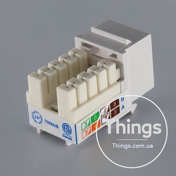 Модуль KeyStone RJ45 UTP, кат. 5e, 6, 6a, 110, Slim, W - 16.6 мм CM-10436 фото