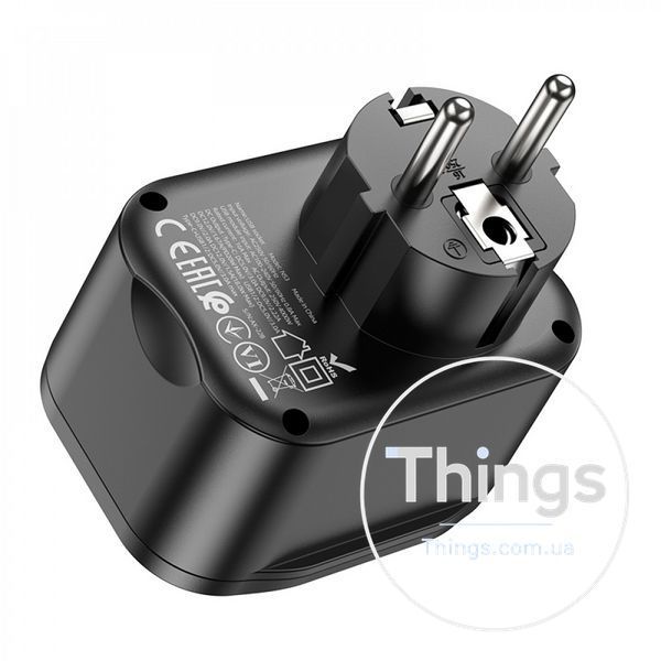 Home Charger 20W PD 2U Hoco NS3 &mdash; Black К2-000077487 фото