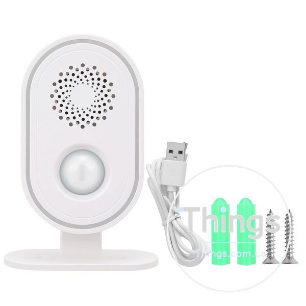 Autonomous WiFi motion sensor with siren YOSO Dmotion-WIFI-03 TUYA battery powered built-in YT-27625 фото