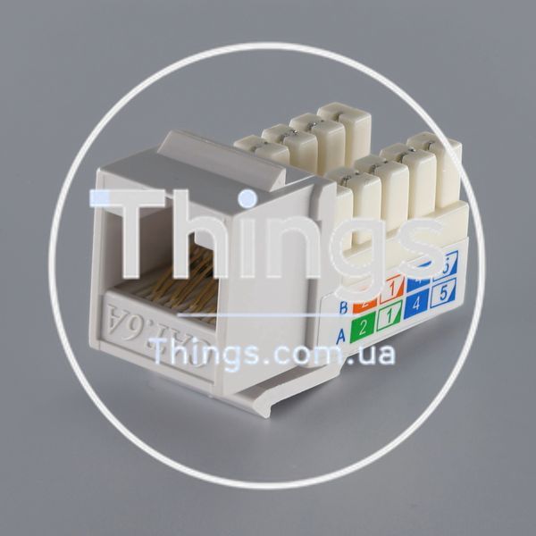 Модуль KeyStone RJ45 UTP, кат. 5e, 6, 6a, 110, Slim, W - 16.6 мм CM-10436 фото