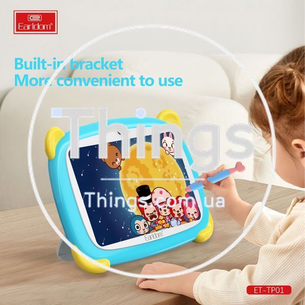 Планшет 6" 4/32 ГБ, Android 7, Wi-Fi, Dual Camera 0.3/2.0MP, детский Earldom ET-TP01 идеальный для обучения и развлечений К2-000082334 фото