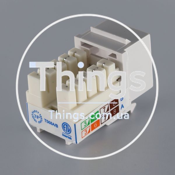 Модуль KeyStone RJ45 UTP, кат. 5e, 6, 6a, 110, Slim, W - 16.6 мм CM-10436 фото