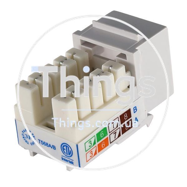 Модуль KeyStone RJ45 UTP, кат. 5e, 6, 6a, 110, Slim, W - 16.6 мм CM-10436 фото