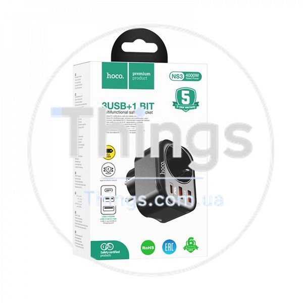 Home Charger 20W PD 2U Hoco NS3 &mdash; Black К2-000077487 фото