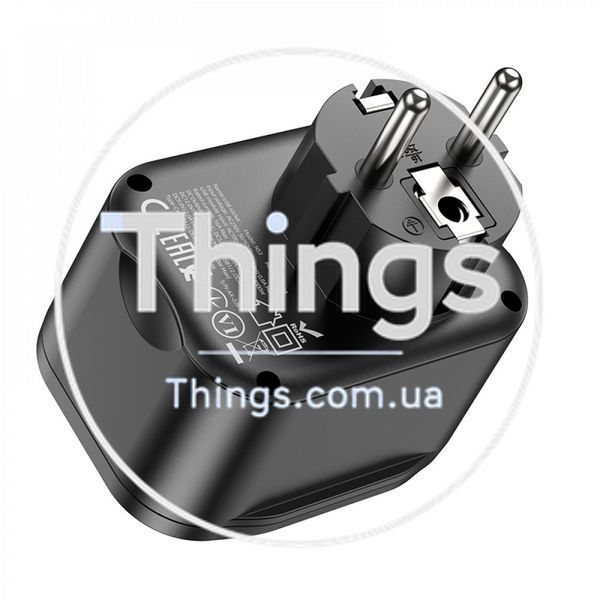 Home Charger 20W PD 2U Hoco NS3 &mdash; Black К2-000077487 фото