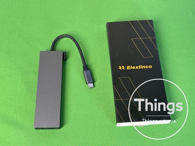 Хаб Док-станція Концентратор Elexlinco G-TP016N 5-in-1 USB-C Adapter with 4K HDMI, 100 W Power Delivery K1-000168 фото