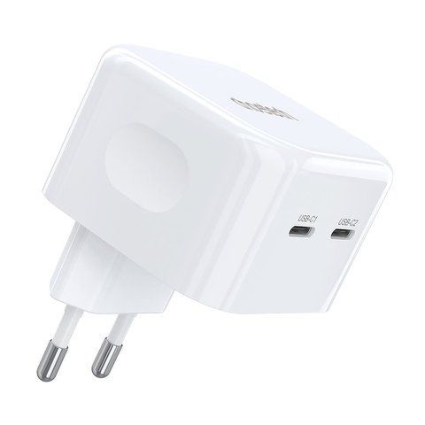 Мережевий зарядний пристрій Choetech Q5008 PD35W 2xUSB-C White K3-43-00173 фото