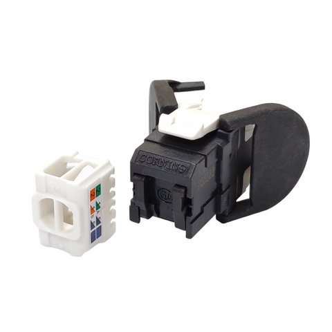 Модуль Keystone UTP RJ45 кат. 6А, чорний, Corning CM-9549 фото