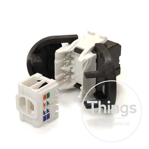 Модуль Keystone UTP RJ45 кат. 6А, чорний, Corning CM-9549 фото