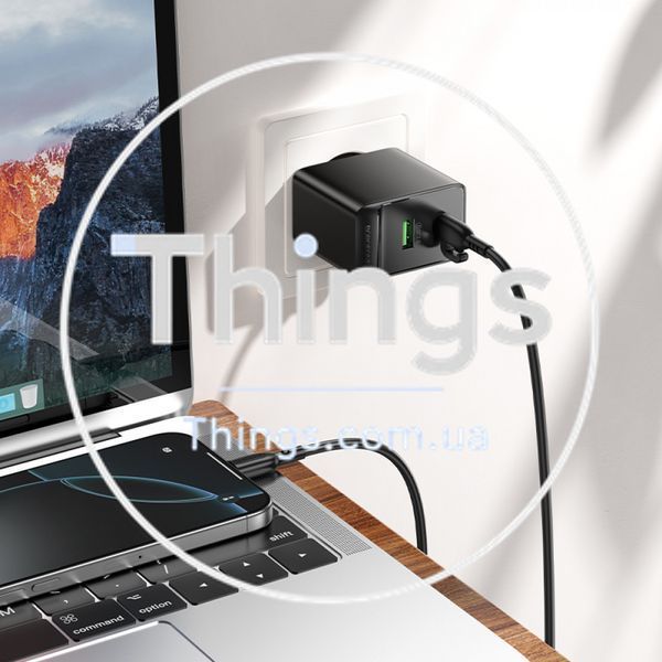 Home Charger 45W PD QC3.0 C to C Cable (1m) Borofone BAS16A K2-000083238 фото
