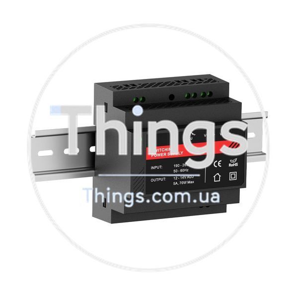 Джерело безперебійного живлення Kraft PSU-1205DIN(P) з кріпленням на DIN-рейку K3-43-00108 фото