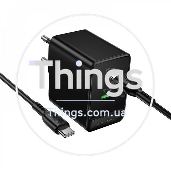 Home Charger 45W PD QC3.0 C to C Cable (1m) Borofone BAS16A K2-000083238 фото