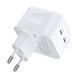 Мережевий зарядний пристрій Choetech Q5008 PD35W 2xUSB-C White K3-43-00173 фото 2
