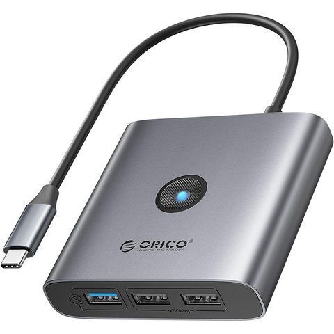 USB-хаб ORICO Type-C 5-в-1 Docking Station (5Gbps) (FAX3-5P-GY-EP) CA914227 фото