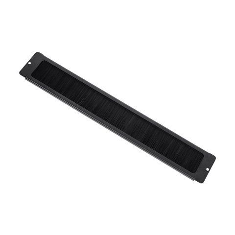 Кабельне введення Trinix TRX-1U/CEB Black з щіткою для комутаційної шафи 19" K3-25-00098 фото
