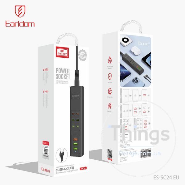 Фільтр живлення 3U | 6C | &mdash; Earldom ES-SC24 EU К2-000080343 фото