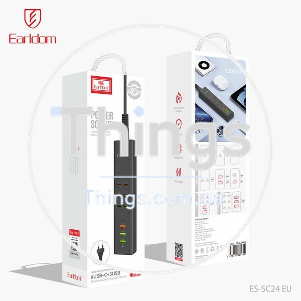 Фільтр живлення 3U | 6C | &mdash; Earldom ES-SC24 EU К2-000080343 фото