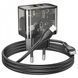 Home Charger 20W 1U 1C PD QC3.0 C to Lightning Cable (1m) Hoco N34 Dazzling __ &mdash; Transparent Black K2-000077492 фото 7