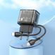 Home Charger 20W 1U 1C PD QC3.0 C to Lightning Cable (1m) Hoco N34 Dazzling __ &mdash; Transparent Black K2-000077492 фото 8