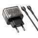 Home Charger 20W 1U 1C PD QC3.0 C to Lightning Cable (1m) Hoco N34 Dazzling __ &mdash; Transparent Black K2-000077492 фото 6