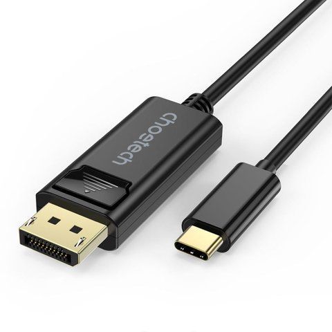 Кабель Choetech XCP-1801 Black USB-C to DisplayPort 8K@60Hz 1.8m K3-43-00176 фото