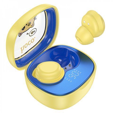 Bluetooth гарнітура TWS Hoco EW111 &mdash; Yellow К2-000080729 фото