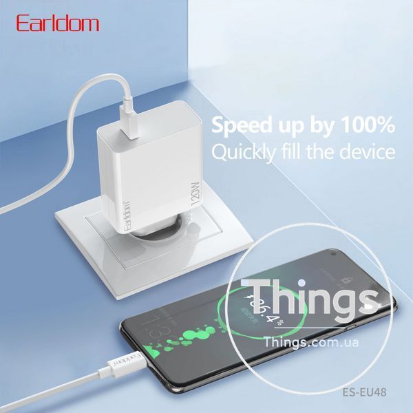 Home Charger | 120W | 1U | USB C Cable (1m) &mdash; Earldom ES-EU48 K2-000083378 фото