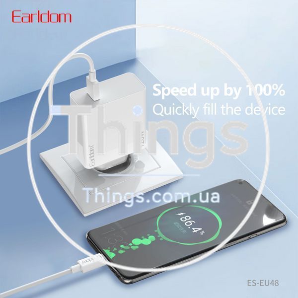 Home Charger | 120W | 1U | USB C Cable (1m) &mdash; Earldom ES-EU48 K2-000083378 фото