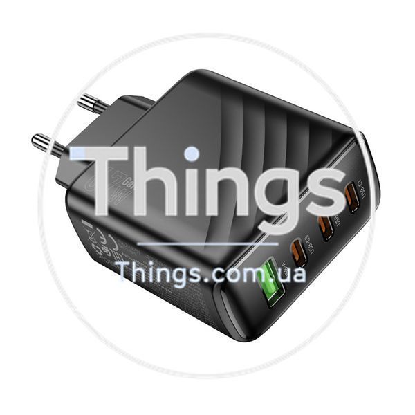 Мережевий Зарядний Пристрій Hoco CS27A 3USB-C/1USB PD/QC 67W Од1-00045252 фото