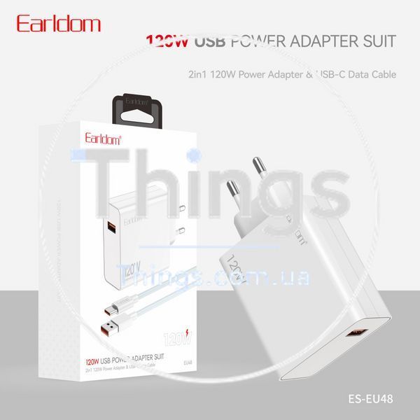 Home Charger | 120W | 1U | USB C Cable (1m) &mdash; Earldom ES-EU48 K2-000083378 фото