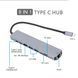 Хаб адаптер док-станция USB-C 8 в 1 Type-C HDMI RJ45 Ethernet 4K HDMI 100 Вт PD 2 порта USB 3.0 порт зарядки быстрая зарядка K1-000670 фото 3