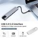 Хаб адаптер док-станция USB-C 8 в 1 Type-C HDMI RJ45 Ethernet 4K HDMI 100 Вт PD 2 порта USB 3.0 порт зарядки быстрая зарядка K1-000670 фото 5