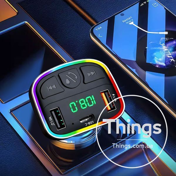 Fm Modulator MP3 | Car Charger | 3.0A | 2U | 1C &mdash; Earldom ET-M118 K2-000083534 фото