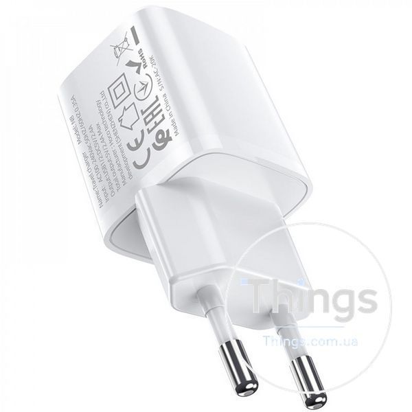 Home Charger 2.4A 2U Micro Cable (1m) Hoco N8 &mdash; White К2-000071406 фото