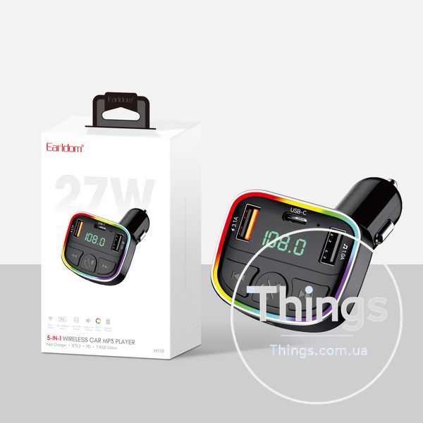 Fm Modulator MP3 | Car Charger | 3.0A | 2U | 1C &mdash; Earldom ET-M118 K2-000083534 фото