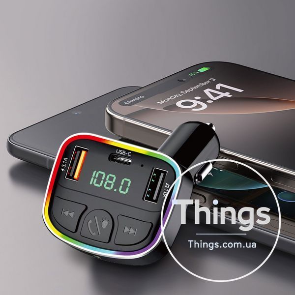 Fm Modulator MP3 | Car Charger | 3.0A | 2U | 1C &mdash; Earldom ET-M118 K2-000083534 фото