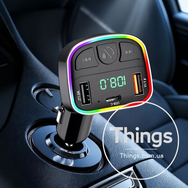 Fm Modulator MP3 | Car Charger | 3.0A | 2U | 1C &mdash; Earldom ET-M118 K2-000083534 фото