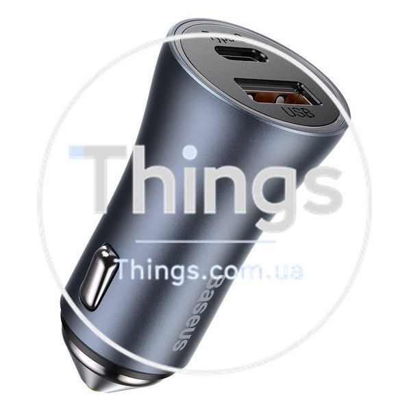 Car Charger 40W 1U 1C C to Lightning Cable (1m) Baseus (TZCCJD-03) Golden Contactor Pro Quick Charger &mdash; TZCCJD-03 Blue К2-000072100 фото