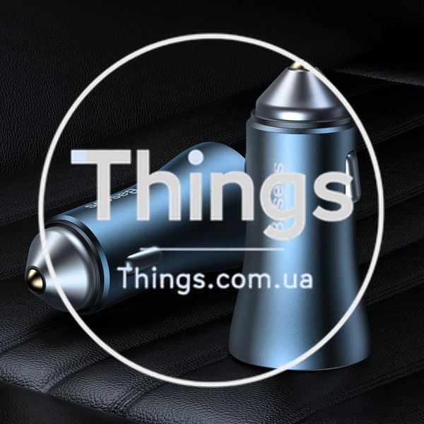 Car Charger 40W 1U 1C C to Lightning Cable (1m) Baseus (TZCCJD-03) Golden Contactor Pro Quick Charger &mdash; TZCCJD-03 Blue К2-000072100 фото