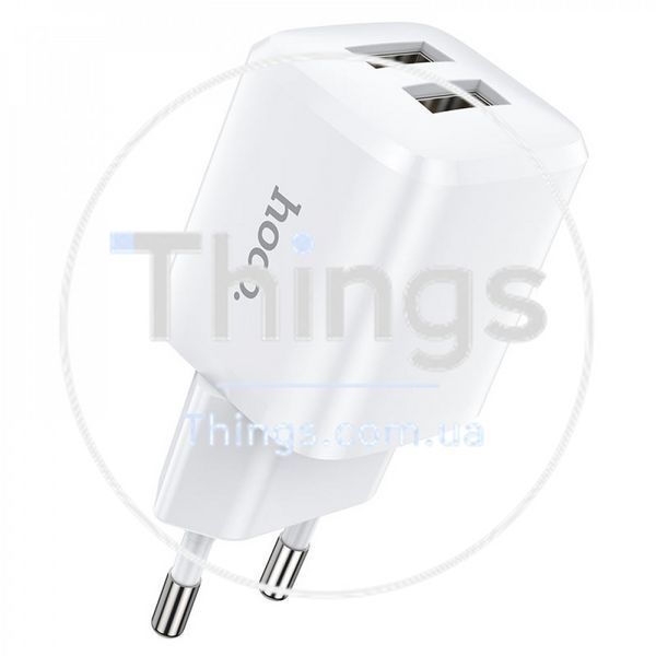 Home Charger 2.4A 2U Micro Cable (1m) Hoco N8 &mdash; White К2-000071406 фото